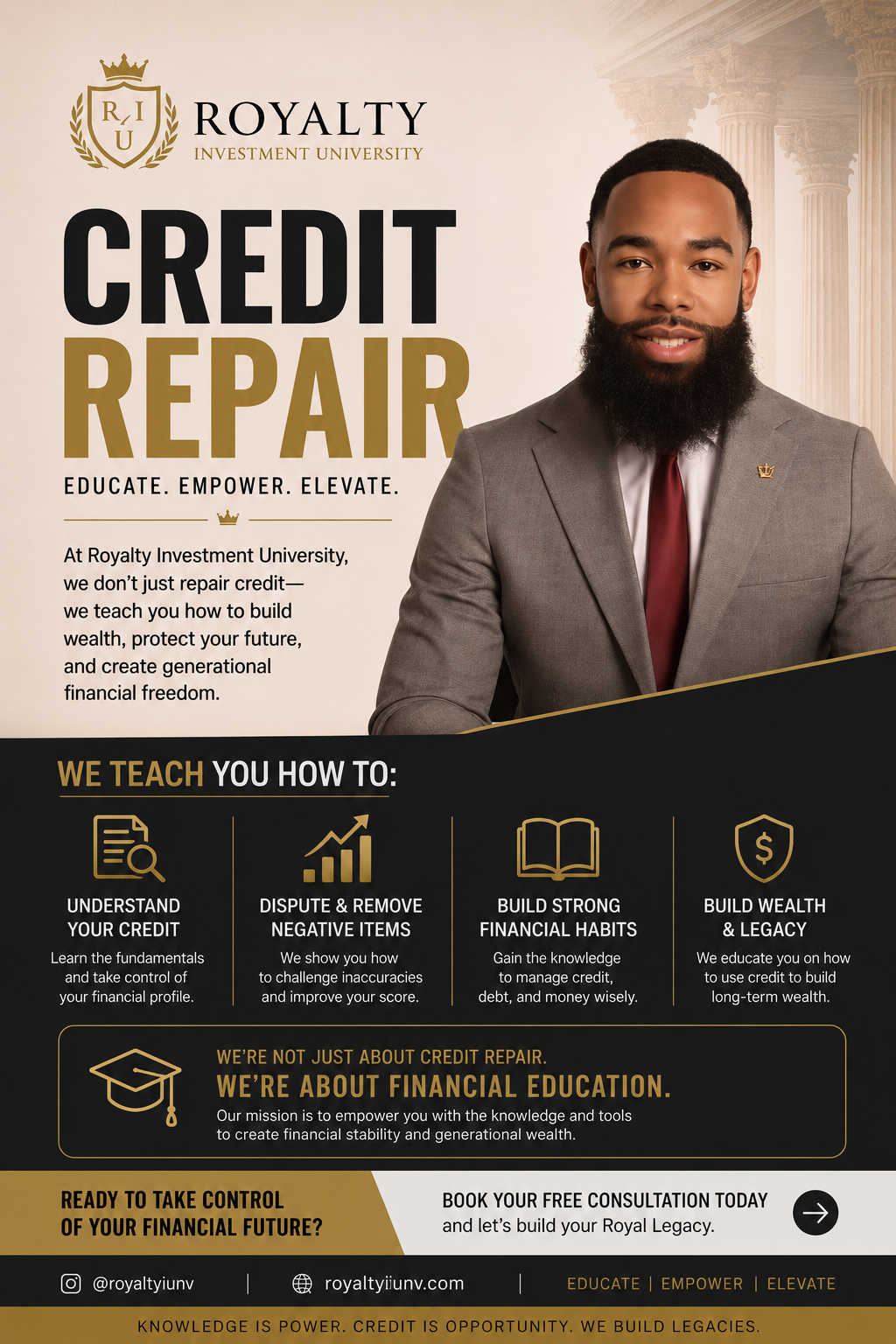 Royalty Investment University credit repair education